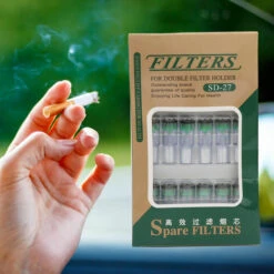 YD 18 Pièces Double Filtration Cigarette Filtre Embout Buccal Fumée Pour Accessoires De Support De Fumer 10 YD 18 Pièces Double Filtration Cigarette Filtre Embout Buccal Fumée Pour Accessoires De Support De Fumer -Poubelle Boutique 64998035 4