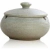 PERLE RARE Cendrier En Céramique Avec Couvercles, Cendrier Coupe-vent Pour Cigarettes à Usage Intérieur Ou Extérieur (Blanc) 1 PERLE RARE Cendrier En Céramique Avec Couvercles, Cendrier Coupe-vent Pour Cigarettes à Usage Intérieur Ou Extérieur (Blanc) -Poubelle Boutique 65177407 1