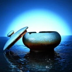 PERLE RARE Cendrier En Céramique Avec Couvercles, Cendrier Coupe-vent Pour Cigarettes à Usage Intérieur Ou Extérieur (Bleu) 11 PERLE RARE Cendrier En Céramique Avec Couvercles, Cendrier Coupe-vent Pour Cigarettes à Usage Intérieur Ou Extérieur (Bleu) -Poubelle Boutique 65177409 5