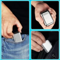 PERLE RARE Cendrier Portable, 2 Pièces Cendrier De Voyage Avec Couvercle, Cendrier De Poche Anti Odeurs, Avec Support Pour La Cigarette, Boîte Rectangulaire,Argent 11 PERLE RARE Cendrier Portable, 2 Pièces Cendrier De Voyage Avec Couvercle, Cendrier De Poche Anti Odeurs, Avec Support Pour La Cigarette, Boîte Rectangulaire,Argent -Poubelle Boutique 65177853 5