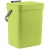 QERSTA Corbeille à Déchets Alimentaires Pour Cuisine, Poubelle Murale, 3L/0,8 Gal, Vert -Poubelle Boutique 65258357 1