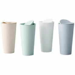 L'FLANEUR Sacs Pour Coffre De Voiture 2 Pièces Poubelle De Voiture, Poubelle Auto Voiture, Poubelles De Voiture Avec Couvercle, Plastique Portable étanches Mini Poubelle Pour L'Intérieur Voiture,Bureau, Maison (Blanc) ANEUR -Poubelle Boutique 65362976 5