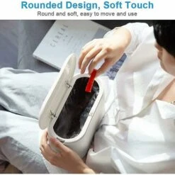 BDD Poubelle De Bureau De Style Japonais Bomb Cover Squeezer Boîte De Rangement Poubelle De Rangement à Double Couche (Blanc) -Poubelle Boutique 65373462 3