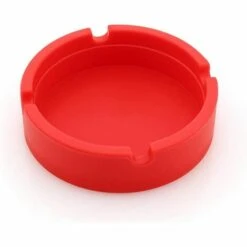 BDD 1 Paquet D'accessoires Pour Fumeurs Cendrier Rond En Silicone Résistant Aux Hautes Températures De Personnalité Créative (rouge)