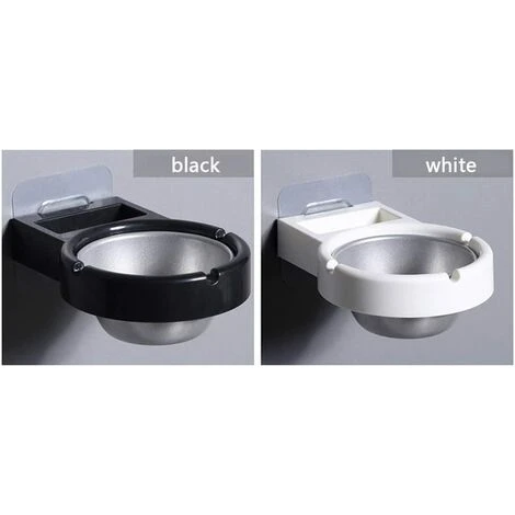 BDD 1 Pièce De Cendrier Mural En Acier Inoxydable, Toilette Non Poreuse à Aspiration Murale Domestique, Cendrier Amovible Pour Salle De Bain Et Bureau, étagère De Rangement, Noir 7 BDD 1 Pièce De Cendrier Mural En Acier Inoxydable, Toilette Non Poreuse à Aspiration Murale Domestique, Cendrier Amovible Pour Salle De Bain Et Bureau, étagère De Rangement, Noir – Image 5