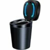 OSQI Cendrier De Voiture Portable Mini Poubelle De Voiture Cendrier Sans Fumée Avec Couvercle Et Indicateur LED Bleu Accessoire De Voiture Pour La Maison Et Le Bureau Noir 1 OSQI Cendrier De Voiture Portable Mini Poubelle De Voiture Cendrier Sans Fumée Avec Couvercle Et Indicateur LED Bleu Accessoire De Voiture Pour La Maison Et Le Bureau Noir -Poubelle Boutique 65506350 1