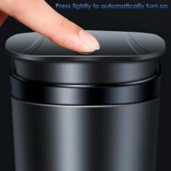 OSQI Cendrier De Voiture Portable Mini Poubelle De Voiture Cendrier Sans Fumée Avec Couvercle Et Indicateur LED Bleu Accessoire De Voiture Pour La Maison Et Le Bureau Noir 8 OSQI Cendrier De Voiture Portable Mini Poubelle De Voiture Cendrier Sans Fumée Avec Couvercle Et Indicateur LED Bleu Accessoire De Voiture Pour La Maison Et Le Bureau Noir -Poubelle Boutique 65506350 2