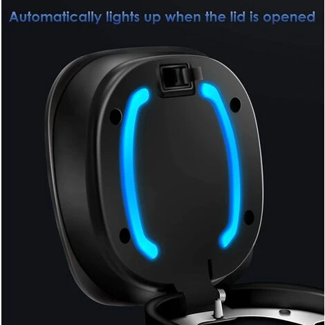 OSQI Cendrier De Voiture Portable Mini Poubelle De Voiture Cendrier Sans Fumée Avec Couvercle Et Indicateur LED Bleu Accessoire De Voiture Pour La Maison Et Le Bureau Noir 7 OSQI Cendrier De Voiture Portable Mini Poubelle De Voiture Cendrier Sans Fumée Avec Couvercle Et Indicateur LED Bleu Accessoire De Voiture Pour La Maison Et Le Bureau Noir – Image 5