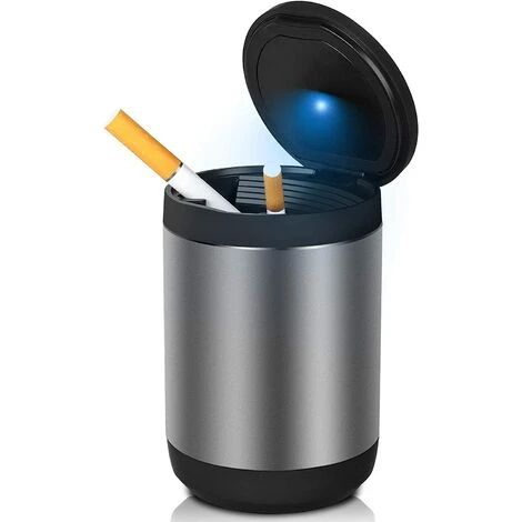 OSQI Cendrier De Tasse De Voiture Avec Couvercle Et Lumière LED, Seau De Cendres De Voyage De Cigare Décoratif Idéal Cendrier De Cigarette Extérieur Poubelle De Voiture 3 OSQI Cendrier De Tasse De Voiture Avec Couvercle Et Lumière LED, Seau De Cendres De Voyage De Cigare Décoratif Idéal Cendrier De Cigarette Extérieur Poubelle De Voiture