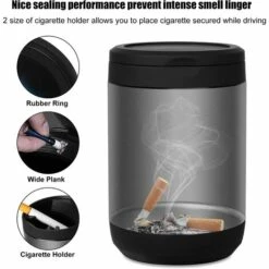 OSQI Cendrier De Tasse De Voiture Avec Couvercle Et Lumière LED, Seau De Cendres De Voyage De Cigare Décoratif Idéal Cendrier De Cigarette Extérieur Poubelle De Voiture 9 OSQI Cendrier De Tasse De Voiture Avec Couvercle Et Lumière LED, Seau De Cendres De Voyage De Cigare Décoratif Idéal Cendrier De Cigarette Extérieur Poubelle De Voiture -Poubelle Boutique 65506389 3