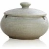 PERLE RARE Cendrier En Céramique Avec Couvercle, Cendrier Coupe-vent Intérieur Et Extérieur (blanc) 1 PERLE RARE Cendrier En Céramique Avec Couvercle, Cendrier Coupe-vent Intérieur Et Extérieur (blanc) -Poubelle Boutique 65797422 1