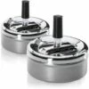 PERLE RARE 2X Cendrier Fermé Avec Fonction Pivotant - Cendrier Pivotant En Métal Pour Intérieur Et Extérieur - Ø 9,5 Cm (02 Pièces - Fonction Pivotant) 1 PERLE RARE 2X Cendrier Fermé Avec Fonction Pivotant - Cendrier Pivotant En Métal Pour Intérieur Et Extérieur - Ø 9,5 Cm (02 Pièces - Fonction Pivotant) -Poubelle Boutique 65797544 1