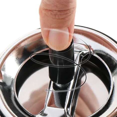 PERLE RARE 2X Cendrier Fermé Avec Fonction Pivotant - Cendrier Pivotant En Métal Pour Intérieur Et Extérieur - Ø 9,5 Cm (02 Pièces - Fonction Pivotant) 5 PERLE RARE 2X Cendrier Fermé Avec Fonction Pivotant - Cendrier Pivotant En Métal Pour Intérieur Et Extérieur - Ø 9,5 Cm (02 Pièces - Fonction Pivotant) – Image 3