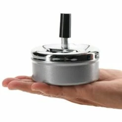 PERLE RARE 2X Cendrier Fermé Avec Fonction Pivotant - Cendrier Pivotant En Métal Pour Intérieur Et Extérieur - Ø 9,5 Cm (02 Pièces - Fonction Pivotant) 11 PERLE RARE 2X Cendrier Fermé Avec Fonction Pivotant - Cendrier Pivotant En Métal Pour Intérieur Et Extérieur - Ø 9,5 Cm (02 Pièces - Fonction Pivotant) -Poubelle Boutique 65797544 5