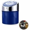 THSINDE Cendrier à Cigarettes En Acier Sans Fumée Avec Couvercle Coulissant, Seau De Cendrier Portable Coupe-vent, Grand Petit Ensemble Pour La Maison, La Terrasse, La Voiture De Sable