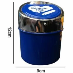THSINDE Cendrier à Cigarettes En Acier Sans Fumée Avec Couvercle Coulissant, Seau De Cendrier Portable Coupe-vent, Grand Petit Ensemble Pour La Maison, La Terrasse, La Voiture De Sable -Poubelle Boutique 65915832 4
