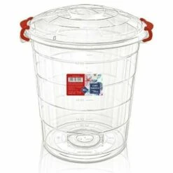 BRICOMARTEAU Seau à Déchets Transparent Confortime