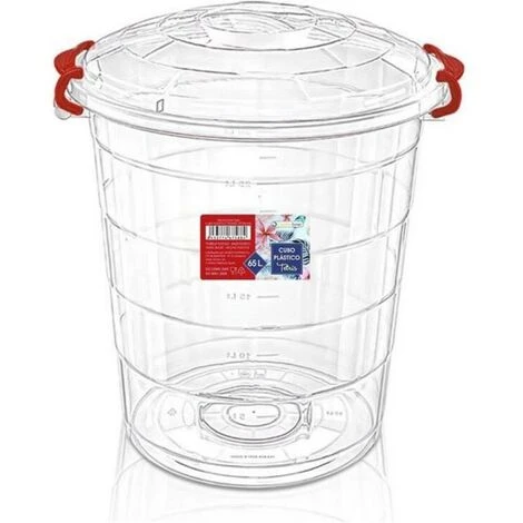 BRICOMARTEAU Seau à Déchets Transparent Confortime 4 BRICOMARTEAU Seau à Déchets Transparent Confortime – Image 2