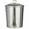 BRICOMARTEAU Poubelle 25 L Argenté Acier (32,5 X 48 X 32,5 Cm) -Poubelle Boutique 65940528 1