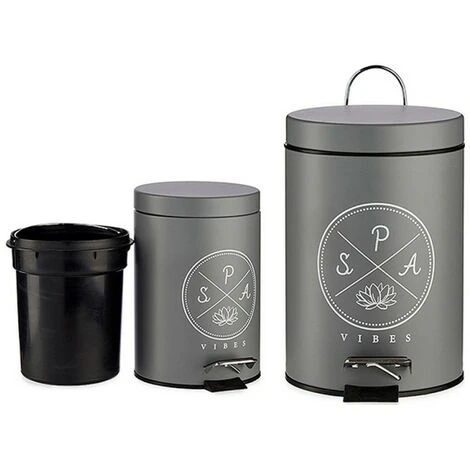 BRICOMARTEAU Corbeille à Papier Spa Gris (3000 Ml) 4 BRICOMARTEAU Corbeille à Papier Spa Gris (3000 Ml) – Image 2