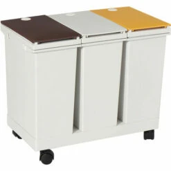 PREMIER 36L Poubelle Déchets De Stockage Des Déchets Au Tri Couvercle Ouvert (12LX3)) 8 PREMIER 36L Poubelle Déchets De Stockage Des Déchets Au Tri Couvercle Ouvert (12LX3)) -Poubelle Boutique 66073861 2