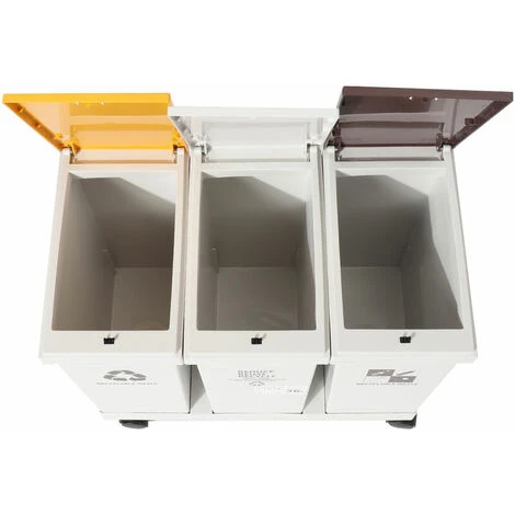 PREMIER 36L Poubelle Déchets De Stockage Des Déchets Au Tri Couvercle Ouvert (12LX3)) 7 PREMIER 36L Poubelle Déchets De Stockage Des Déchets Au Tri Couvercle Ouvert (12LX3)) – Image 5