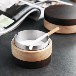 Cendrier Original Extérieur Design, Cendrier Avec Couvercle Fermé Anti Odeur, Cigare Cendrier Anti Vent Portable Pour Intérieur Et Extérieur 1 Pièce 13Treize -Poubelle Boutique 66084272 3