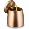ECHOO Cendrier Avec Couvercle Cigarettes Cendrier Coupe-vent Cendrier Portable Pour IntéRieur Et ExtéRieur Avec Tapis Antidérapant Pour Restaurant Bar Maison Bureau(Or Rose-Petit) 2 ECHOO Cendrier Avec Couvercle Cigarettes Cendrier Coupe-vent Cendrier Portable Pour IntéRieur Et ExtéRieur Avec Tapis Antidérapant Pour Restaurant Bar Maison Bureau(Or Rose-Petit) -Poubelle Boutique 66647023 1