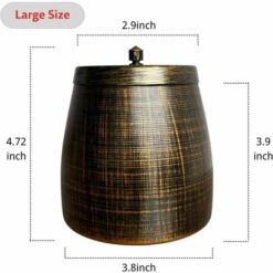 PERLE RARE Cendrier Avec Couvercle Pour Cigarette - Ensembles De Cendriers D'extérieur En Fer, Cendriers Pour Cigarettes D'extérieur, Coupe-vent, Sans Odeur, Grand Cendrier Pour Bureau à Domicile, Balcon Extérieur -Poubelle Boutique 67177881 5