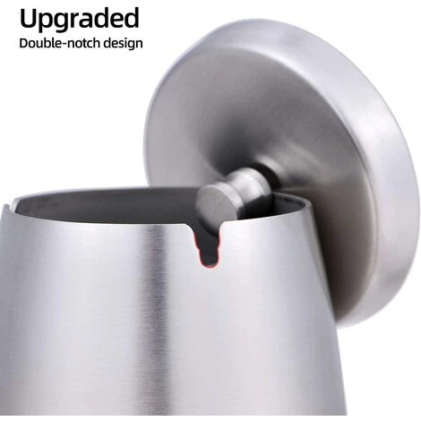 PERLE RARE Petit Cendrier Avec Couvercle Pour Cigarette, Cendriers En Acier Inoxydable Sans Fumée, Sans Odeur, Coupe-vent Pour Table De Bureau à Domicile, Extérieur, Terrasse, Balcon Extérieur (3,1"x3,1"x2,8") 5 PERLE RARE Petit Cendrier Avec Couvercle Pour Cigarette, Cendriers En Acier Inoxydable Sans Fumée, Sans Odeur, Coupe-vent Pour Table De Bureau à Domicile, Extérieur, Terrasse, Balcon Extérieur (3,1"x3,1"x2,8") – Image 3