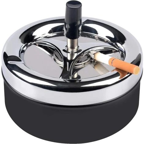 PERLE RARE Cendrier à Cigarettes De Table Moderne En Acier Inoxydable Avec Plateau Tournant, Cendrier à Cigarettes Pour Une Utilisation En Intérieur Ou En Extérieur, Porte-cendres Pour Fumeurs, Cendrier De Bureau 5 PERLE RARE Cendrier à Cigarettes De Table Moderne En Acier Inoxydable Avec Plateau Tournant, Cendrier à Cigarettes Pour Une Utilisation En Intérieur Ou En Extérieur, Porte-cendres Pour Fumeurs, Cendrier De Bureau – Image 3