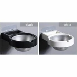 HELLO KITTY BAIN 1 Pièce De Cendrier Mural En Acier Inoxydable, Toilette Non Poreuse à Aspiration Murale Domestique, Cendrier Amovible Pour Salle De Bain Et Bureau, étagère De Rangement, Noir -Poubelle Boutique 67336036 5