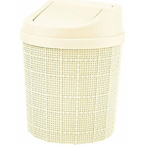 TANèTUE 1,5L Mini Poubelle, Mini Poubelle De Bureau, Avec Poubelle Et Couvercle Pivotant, Pour Chambre,Salle,Cuisine,Véhicule (Blanc) 3 TANèTUE 1,5L Mini Poubelle, Mini Poubelle De Bureau, Avec Poubelle Et Couvercle Pivotant, Pour Chambre,Salle,Cuisine,Véhicule (Blanc)