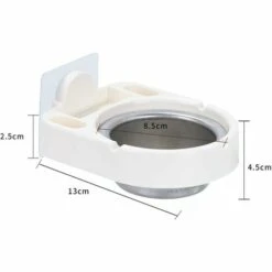 ENLENK 2 Pièces Cendrier Mural Mural En Acier Inoxydable, Cendrier Inox Pour Salle De Bain, Coupe Vent Cigarette Cendrier Fumeurs Cendre Utilisation Intérieure Ou Extérieure, Parfait Pour La Maison -Poubelle Boutique 67685661 2