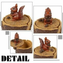 FLYME Cendrier Cigarettes Avec Couvercle Mignon Vivid Forest Animal Cendrier Support Pour Intérieur Et Extérieur-Écureuil 8 FLYME Cendrier Cigarettes Avec Couvercle Mignon Vivid Forest Animal Cendrier Support Pour Intérieur Et Extérieur-Écureuil -Poubelle Boutique 67808235 2