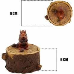 FLYME Cendrier Cigarettes Avec Couvercle Mignon Vivid Forest Animal Cendrier Support Pour Intérieur Et Extérieur-Écureuil -Poubelle Boutique 67808788 3