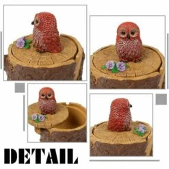 FLYME Cendrier Cigarettes Avec Couvercle Mignon Vivid Forest Animal Cendrier Support Pour Intérieur Et Extérieur-Hibou 8 FLYME Cendrier Cigarettes Avec Couvercle Mignon Vivid Forest Animal Cendrier Support Pour Intérieur Et Extérieur-Hibou -Poubelle Boutique 67810657 2
