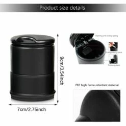 FLYME Cendrier De Voiture, Cendrier De Voiture Avec Couvercle Cendrier De Voiture Portable Cendrier Voiture Sans Fumée Cendrier Cigarette Voiture, Pour Voiture, Maison, Bureau Et Voyage 8 FLYME Cendrier De Voiture, Cendrier De Voiture Avec Couvercle Cendrier De Voiture Portable Cendrier Voiture Sans Fumée Cendrier Cigarette Voiture, Pour Voiture, Maison, Bureau Et Voyage -Poubelle Boutique 67812188 2