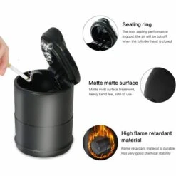 FLYME Cendrier De Voiture, Cendrier De Voiture Avec Couvercle Cendrier De Voiture Portable Cendrier Voiture Sans Fumée Cendrier Cigarette Voiture, Pour Voiture, Maison, Bureau Et Voyage 9 FLYME Cendrier De Voiture, Cendrier De Voiture Avec Couvercle Cendrier De Voiture Portable Cendrier Voiture Sans Fumée Cendrier Cigarette Voiture, Pour Voiture, Maison, Bureau Et Voyage -Poubelle Boutique 67812188 3