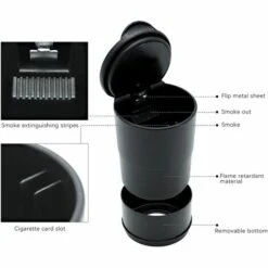 FLYME Cendrier De Voiture, Cendrier De Voiture Avec Couvercle Cendrier De Voiture Portable Cendrier Voiture Sans Fumée Cendrier Cigarette Voiture, Pour Voiture, Maison, Bureau Et Voyage 10 FLYME Cendrier De Voiture, Cendrier De Voiture Avec Couvercle Cendrier De Voiture Portable Cendrier Voiture Sans Fumée Cendrier Cigarette Voiture, Pour Voiture, Maison, Bureau Et Voyage -Poubelle Boutique 67812188 4