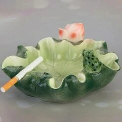 FLYME Cendrier En Forme De Lotus En Résine, Poubelle Portative De Club De Bar De Jardin De Restaurant 7 FLYME Cendrier En Forme De Lotus En Résine, Poubelle Portative De Club De Bar De Jardin De Restaurant -Poubelle Boutique 67812927 3