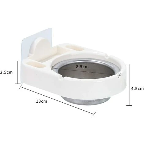 LLOVE 2 Pièces Cendrier Mural Mural En Acier Inoxydable, Cendrier Inox Pour Salle De Bain, Coupe Vent Cigarette Cendrier Fumeurs Cendre Utilisation Intérieure Ou Extérieure, Parfait Pour La Maison 4 LLOVE 2 Pièces Cendrier Mural Mural En Acier Inoxydable, Cendrier Inox Pour Salle De Bain, Coupe Vent Cigarette Cendrier Fumeurs Cendre Utilisation Intérieure Ou Extérieure, Parfait Pour La Maison – Image 2