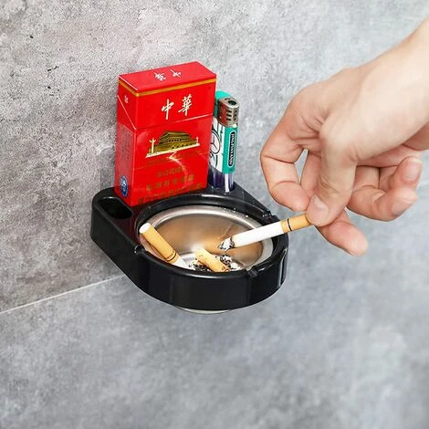 LLOVE 2 Pièces Cendrier Mural Mural En Acier Inoxydable, Cendrier Inox Pour Salle De Bain, Coupe Vent Cigarette Cendrier Fumeurs Cendre Utilisation Intérieure Ou Extérieure, Parfait Pour La Maison 6 LLOVE 2 Pièces Cendrier Mural Mural En Acier Inoxydable, Cendrier Inox Pour Salle De Bain, Coupe Vent Cigarette Cendrier Fumeurs Cendre Utilisation Intérieure Ou Extérieure, Parfait Pour La Maison – Image 4