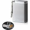 HABIENTôT Cendrier Portable Avec Porte-Clés Cendrier De Poche Mini Cendrier Portable Mini Cendrier De Voyage Extérieur Cendrier De Poche Anti-Odeurs Pour L'Extérieur Avec Couvercle Anti-Odeur 1 PCS—Oi-FRIS (Argent) -Poubelle Boutique 68058719 1