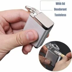 HABIENTôT Cendrier Portable Avec Porte-Clés Cendrier De Poche Mini Cendrier Portable Mini Cendrier De Voyage Extérieur Cendrier De Poche Anti-Odeurs Pour L'Extérieur Avec Couvercle Anti-Odeur 1 PCS—Oi-FRIS (Argent) 9 HABIENTôT Cendrier Portable Avec Porte-Clés Cendrier De Poche Mini Cendrier Portable Mini Cendrier De Voyage Extérieur Cendrier De Poche Anti-Odeurs Pour L'Extérieur Avec Couvercle Anti-Odeur 1 PCS—Oi-FRIS (Argent) -Poubelle Boutique 68058719 3
