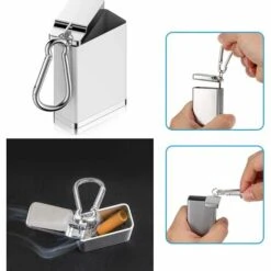 HABIENTôT Cendrier Portable Avec Porte-Clés Cendrier De Poche Mini Cendrier Portable Mini Cendrier De Voyage Extérieur Cendrier De Poche Anti-Odeurs Pour L'Extérieur Avec Couvercle Anti-Odeur 1 PCS—Oi-FRIS (Argent) 10 HABIENTôT Cendrier Portable Avec Porte-Clés Cendrier De Poche Mini Cendrier Portable Mini Cendrier De Voyage Extérieur Cendrier De Poche Anti-Odeurs Pour L'Extérieur Avec Couvercle Anti-Odeur 1 PCS—Oi-FRIS (Argent) -Poubelle Boutique 68058719 4