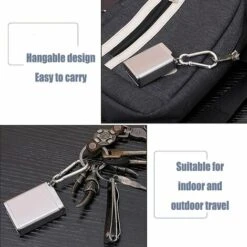 HABIENTôT Cendrier Portable Avec Porte-Clés Cendrier De Poche Mini Cendrier Portable Mini Cendrier De Voyage Extérieur Cendrier De Poche Anti-Odeurs Pour L'Extérieur Avec Couvercle Anti-Odeur 1 PCS—Oi-FRIS (Argent) 11 HABIENTôT Cendrier Portable Avec Porte-Clés Cendrier De Poche Mini Cendrier Portable Mini Cendrier De Voyage Extérieur Cendrier De Poche Anti-Odeurs Pour L'Extérieur Avec Couvercle Anti-Odeur 1 PCS—Oi-FRIS (Argent) -Poubelle Boutique 68058719 5