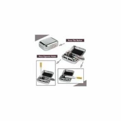 QERSTA Cendrier Portable Cendrier De Poche En Acier Inoxydable Mini Cendrier Avec Couvercle Cigarette Cendrier Conteneur Pour Fumer Voyage En Plein Air 8 QERSTA Cendrier Portable Cendrier De Poche En Acier Inoxydable Mini Cendrier Avec Couvercle Cigarette Cendrier Conteneur Pour Fumer Voyage En Plein Air -Poubelle Boutique 68096178 2