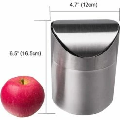 OYLDA Couvercle Secouant Pour Poubelle De Recyclage Automobile Couvercle Ondulé En Acier Inoxydable Pour Poubelle De Comptoir 8 OYLDA Couvercle Secouant Pour Poubelle De Recyclage Automobile Couvercle Ondulé En Acier Inoxydable Pour Poubelle De Comptoir -Poubelle Boutique 68140354 2