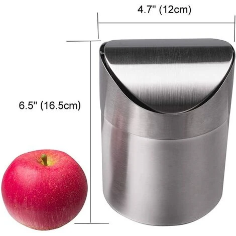 OYLDA Couvercle Secouant Pour Poubelle De Recyclage Automobile Couvercle Ondulé En Acier Inoxydable Pour Poubelle De Comptoir 4 OYLDA Couvercle Secouant Pour Poubelle De Recyclage Automobile Couvercle Ondulé En Acier Inoxydable Pour Poubelle De Comptoir – Image 2